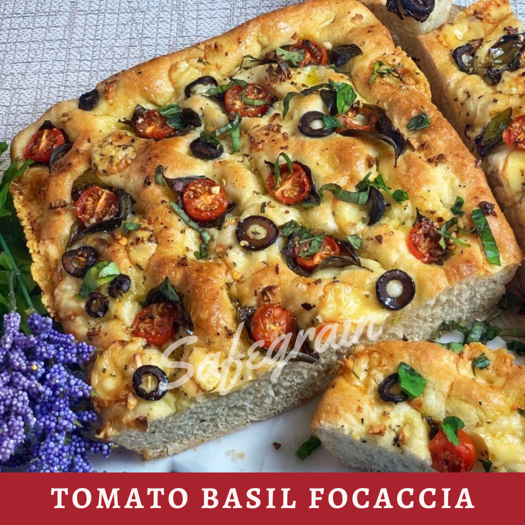 Tomato and Basil Focaccia - 300gm