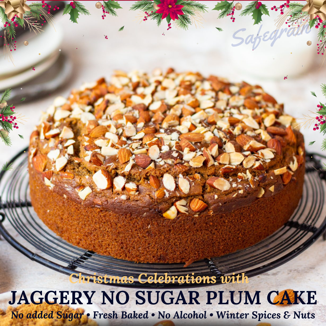 Jaggery No Added Sugar Plum Cake