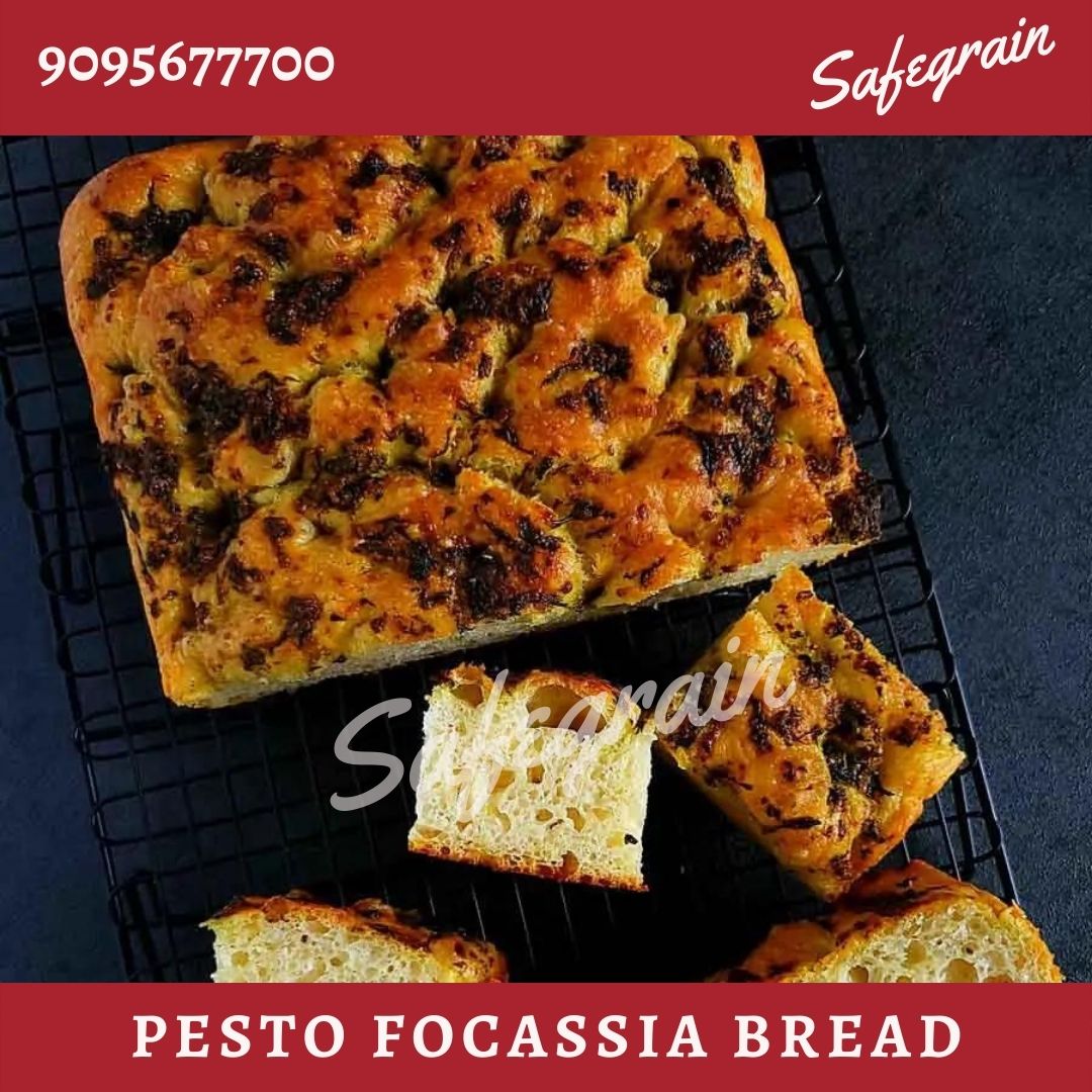 Pesto Focaccia Bread