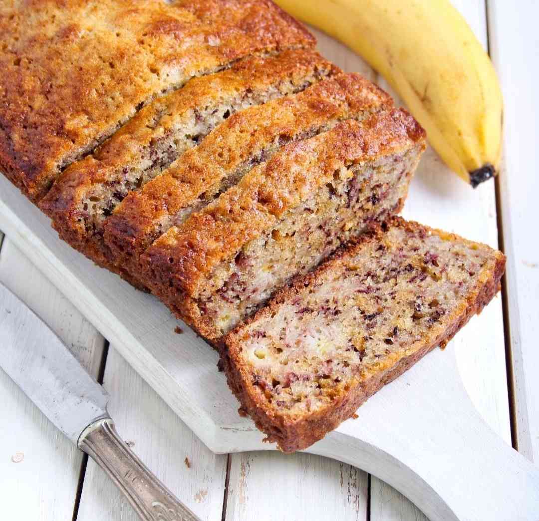 Banana Cardamom and Walnuts Eggless Tea Cake