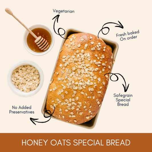 Honey Oats Special Bread Loaf - 300gm