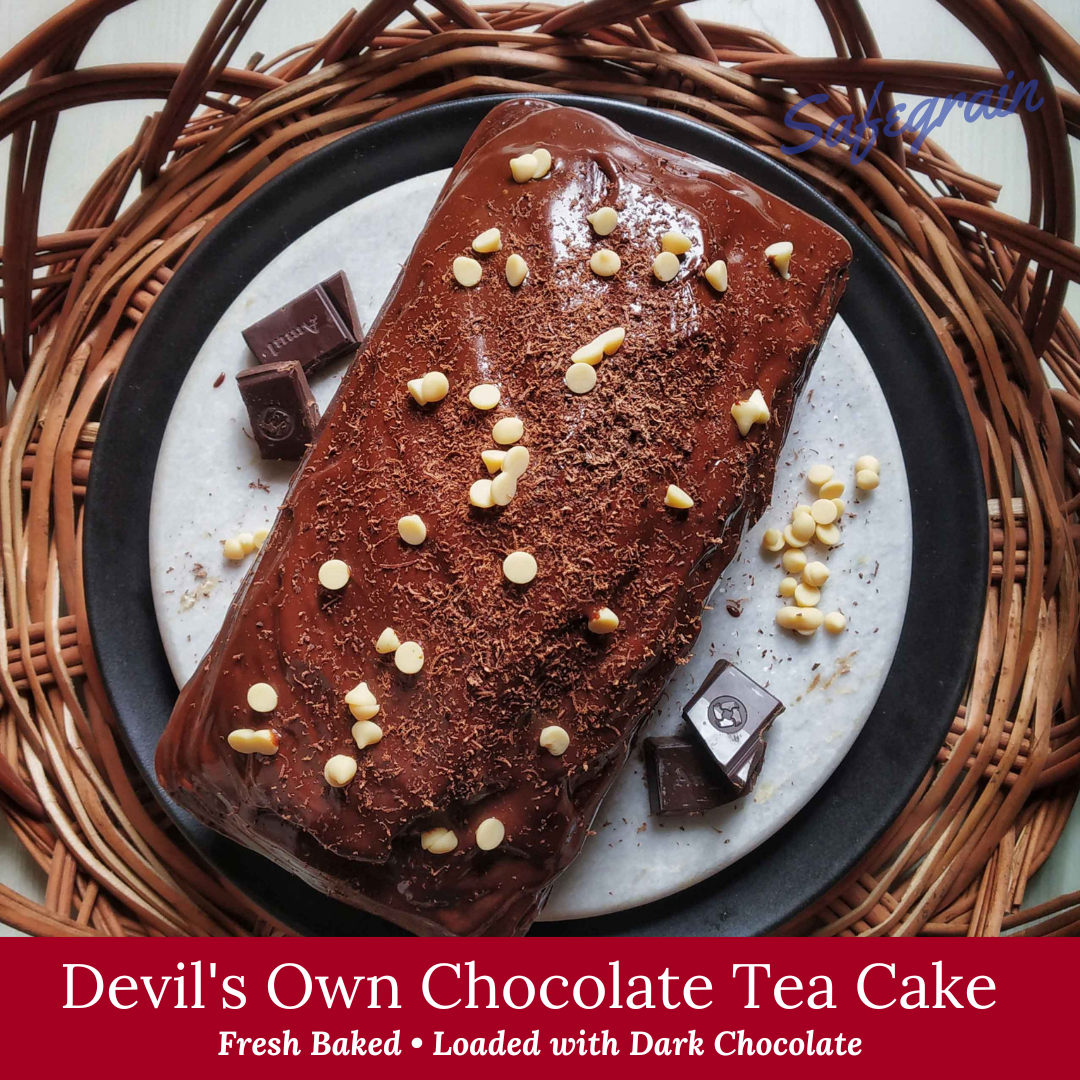 Devil's Own Chocolate Tea Cake Eggless