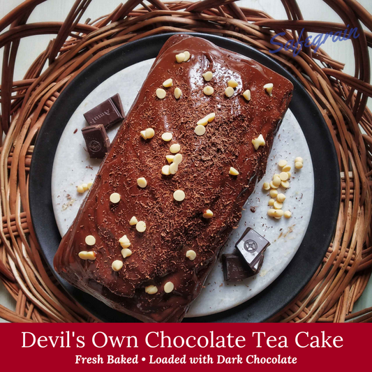 Devil's Own Chocolate Tea Cake Eggless