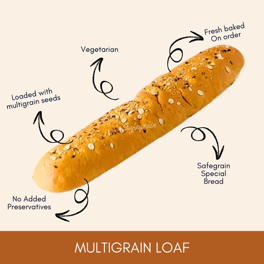 Multigrain Whole Wheat Bread Loaf - 200gm