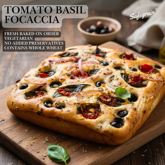 Tomato and Basil Focaccia - 300gm