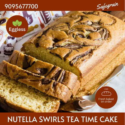 Safegrain Special Eggless Nutella Swirls Tea Time Cake